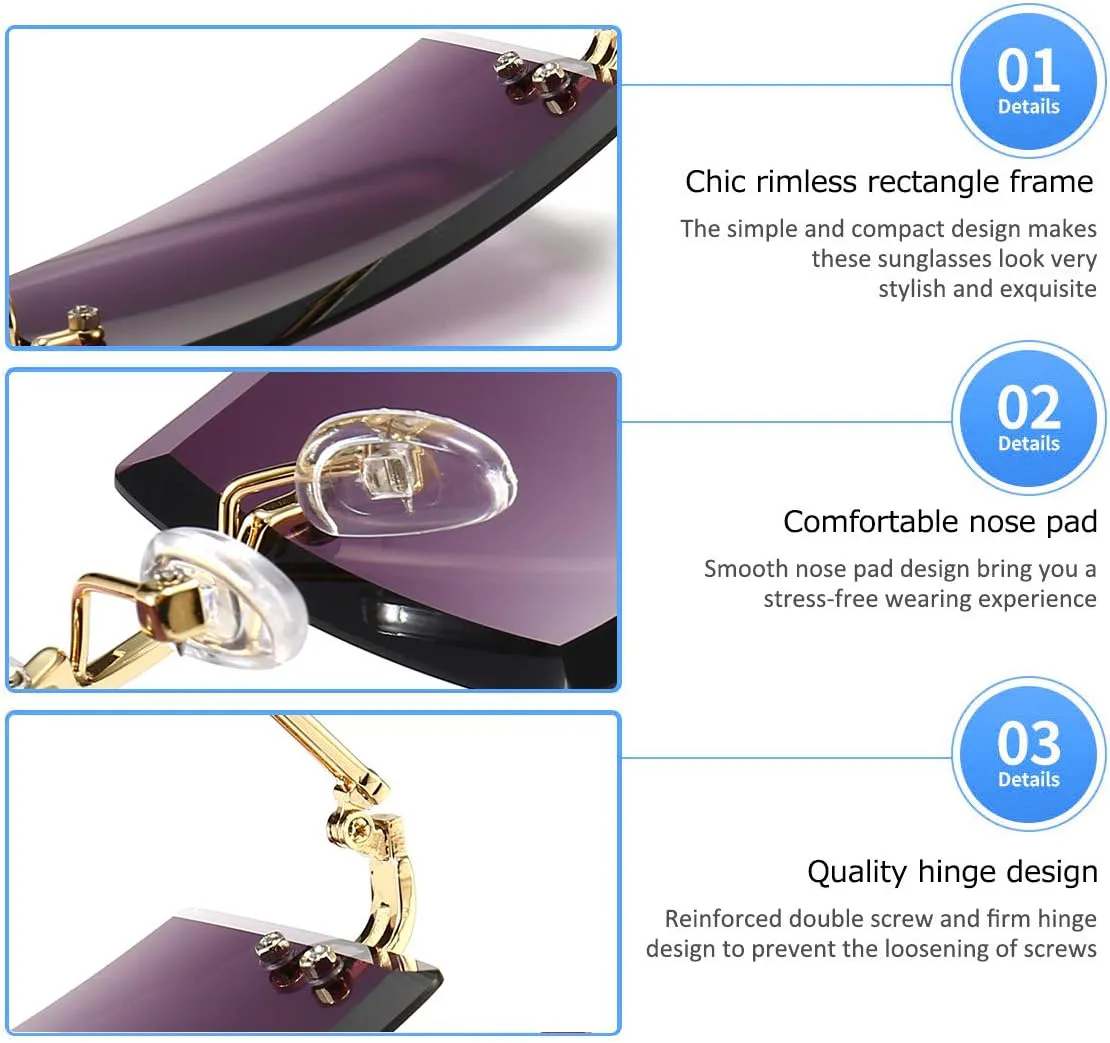 Солнцезащитные очки Dollger Y2K для женщин, без оправы, прямоугольные, в стиле 90-х; для мужчин, без оправы, квадратные, в стиле 2000-х; защита UV400, A: Grey
Солнцезащитные очки Dollger Y2K для женщин, без оправы, прямоугольные, в стиле 90-х; для мужчин, без оправы, квадратные, в стиле 2000-х; защита UV400, A: Grey