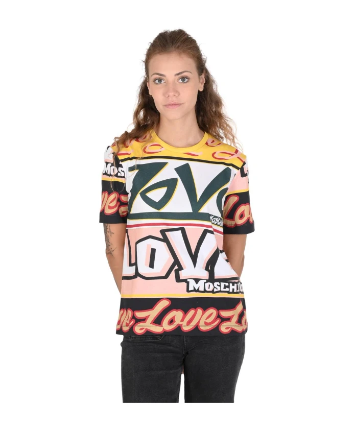 Женская футболка с принтом "Любовь" Love Moschino, мультиколор
Женская футболка с принтом "Любовь" Love Moschino, мультиколор