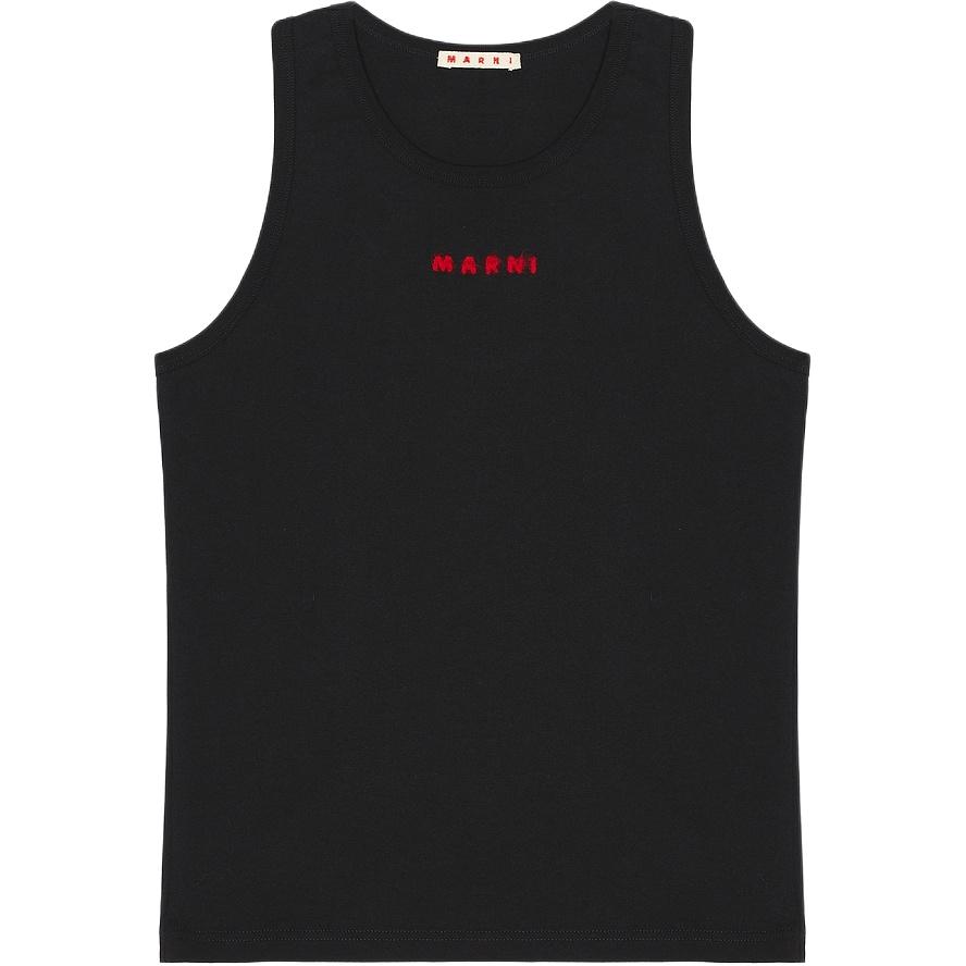Футболка-майка с вышитым логотипом MARNI, черный
Футболка-майка с вышитым логотипом MARNI, черный