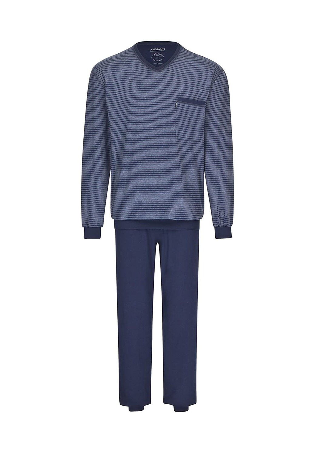Базовая пижама с длинными рукавами AMMANN, синий
Базовая пижама с длинными рукавами AMMANN, синий