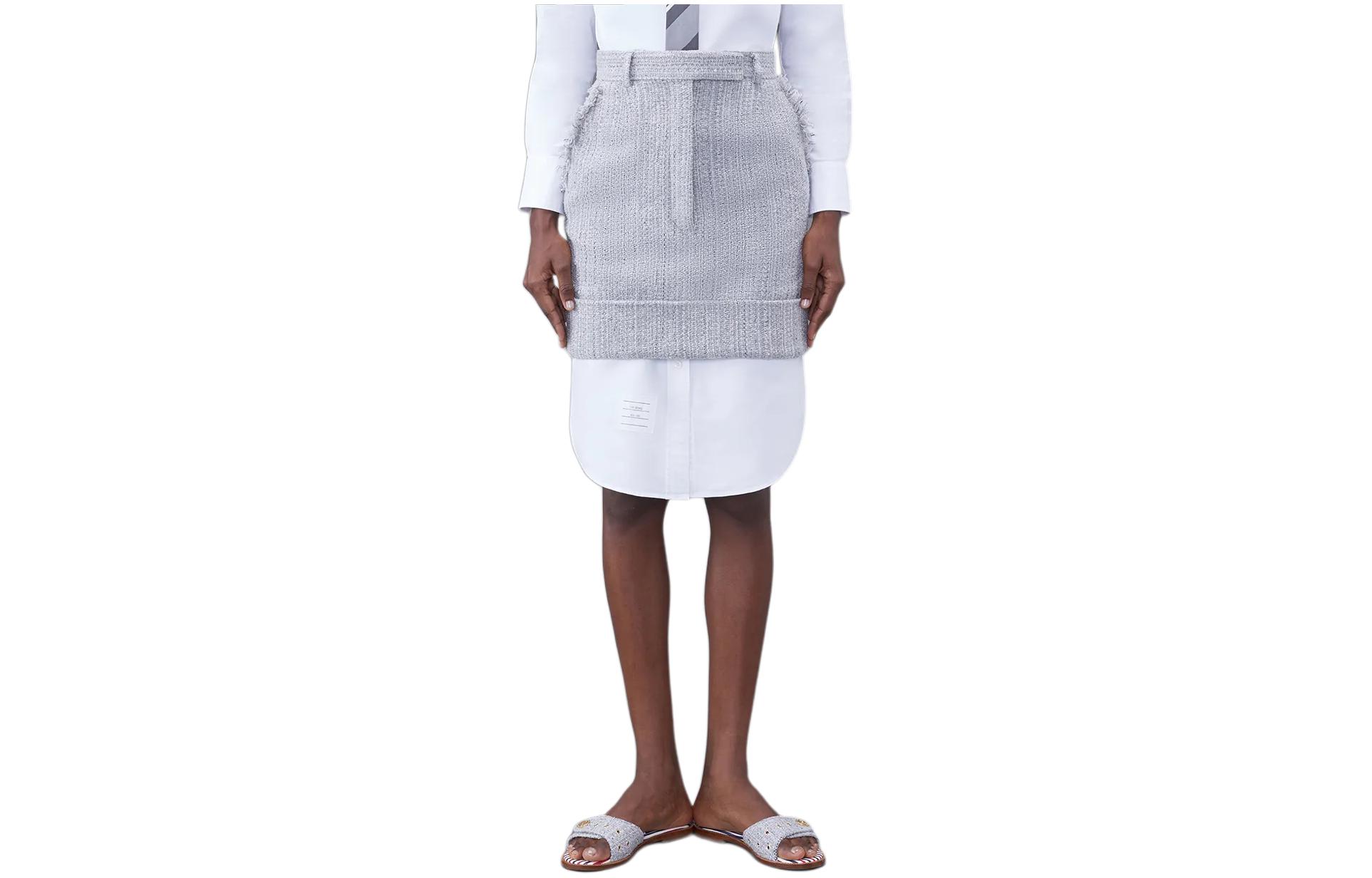 Твидовый мини-юбка THOM BROWNE, серый
Твидовый мини-юбка THOM BROWNE, серый