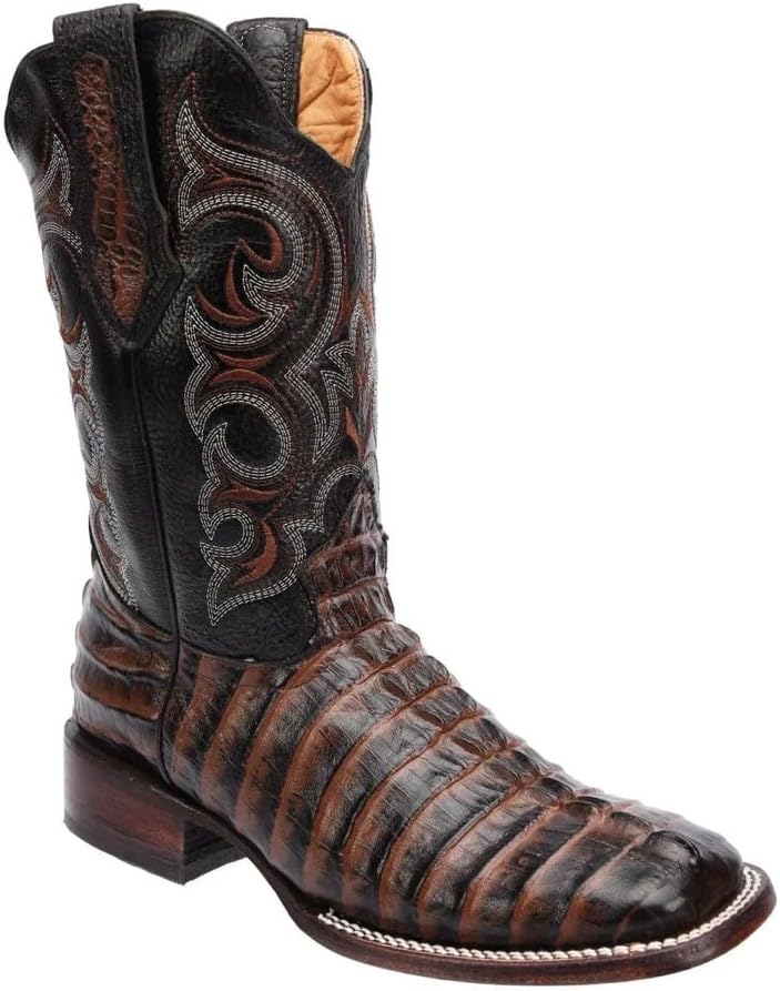 Мужские ковбойские ботинки в западном стиле из натуральной кожи с экзотическим принтом хвоста крокодила каймана, квадратный носок - коричневые Generic
Мужские ковбойские ботинки в западном стиле из натуральной кожи с экзотическим принтом хвоста крокодила каймана, квадратный носок - коричневые Generic