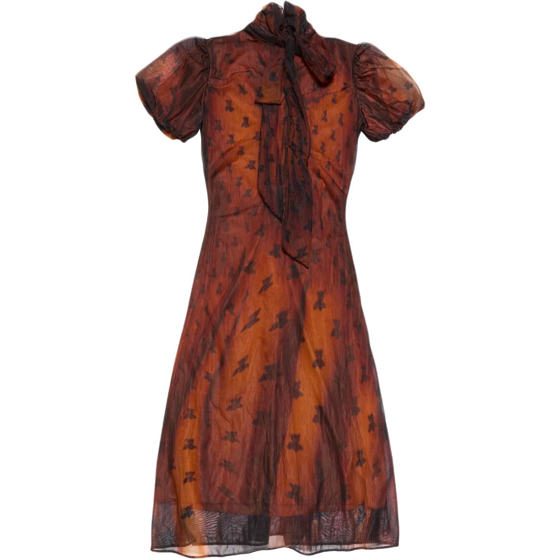 Платье с рукавами-фонариками и принтом Acne Studios, красный
Платье с рукавами-фонариками и принтом Acne Studios, красный