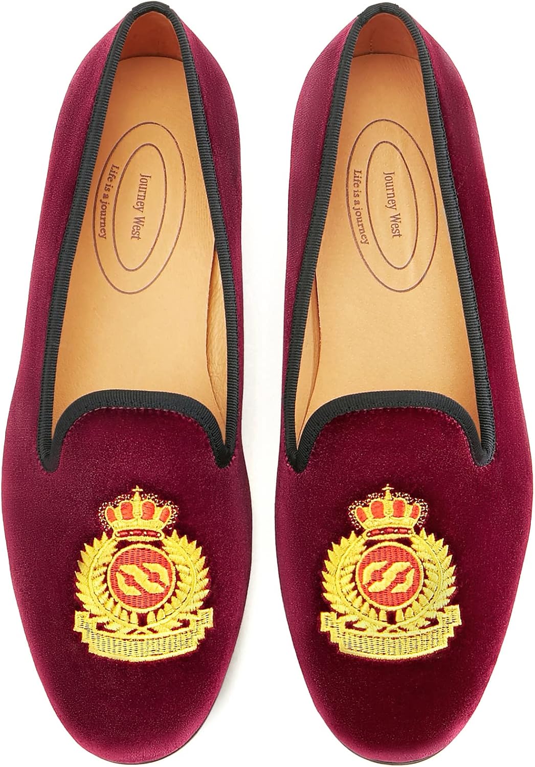 Мужские бархатные лоферы Journey West с вышивкой, слипоны, туфли для смокинга для мужчин, бордовый
Мужские бархатные лоферы Journey West с вышивкой, слипоны, туфли для смокинга для мужчин, бордовый