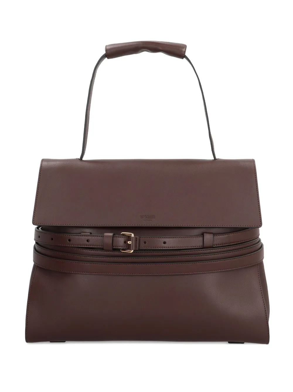 Сумка-шоппер с ручкой сверху и ремнем Moschino, коричневый
Сумка-шоппер с ручкой сверху и ремнем Moschino, коричневый