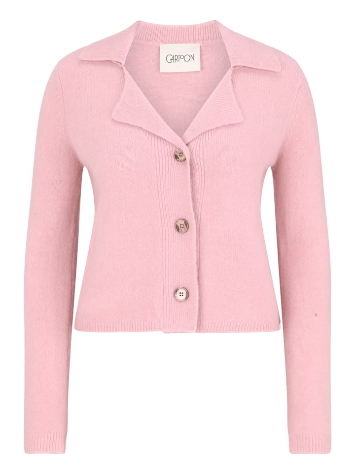 Вязаный кардиган с воротником-лацканами в цвете Зефир CARTOON
Вязаный кардиган с воротником-лацканами в цвете Зефир CARTOON