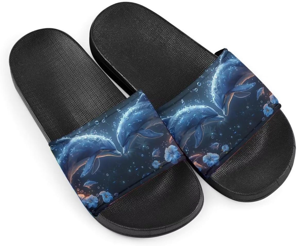 Женские шлепанцы слайд Нескользящие Синие дельфины Летние домашние тапочки для девочек Шлепанцы с пристраиванием Getelinseng
Женские шлепанцы слайд Нескользящие Синие дельфины Летние домашние тапочки для девочек Шлепанцы с пристраиванием Getelinseng