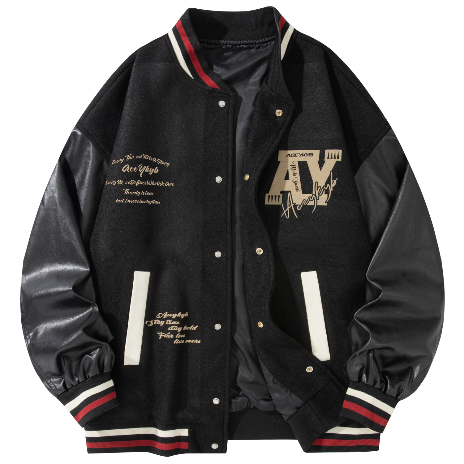 YK&YB Тао Хуан Бейсбольная куртка унисекс, Black
YK&YB Тао Хуан Бейсбольная куртка унисекс, Black