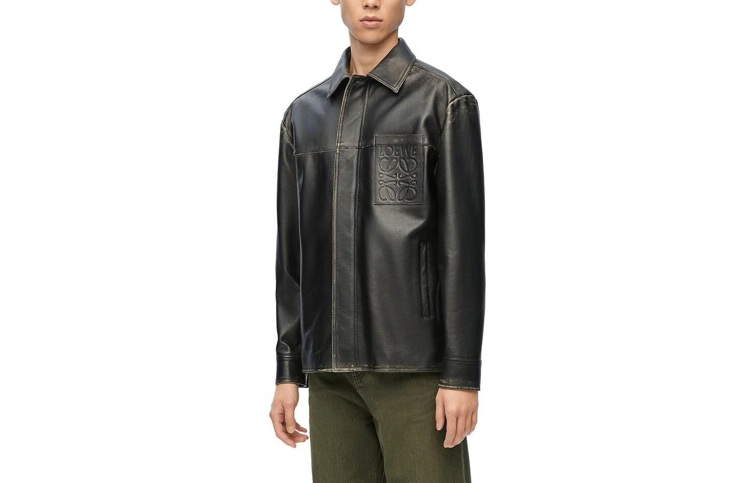 Кожаная куртка мужская черная Loewe, черный
Кожаная куртка мужская черная Loewe, черный