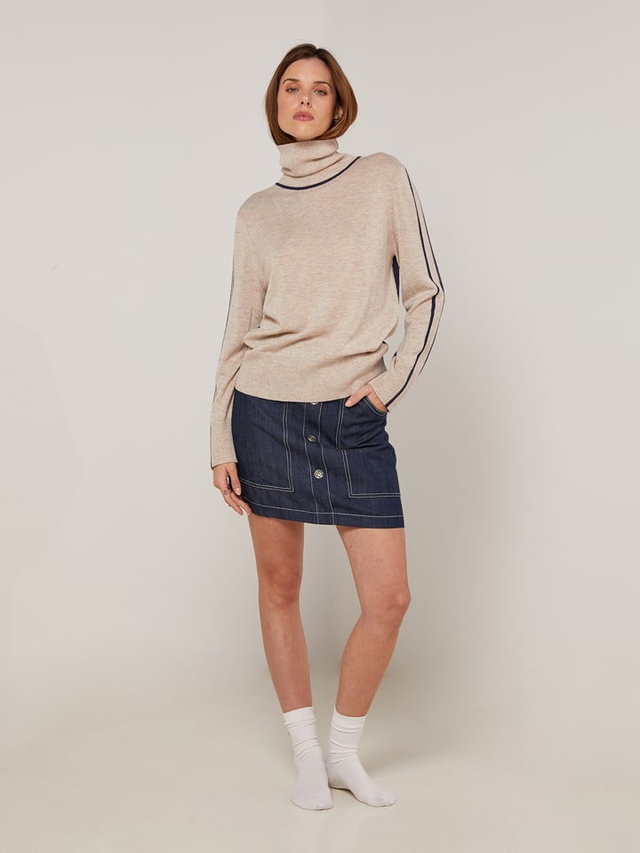 Rodier Свитер с высоким воротником бежевого/темно-синего цвета
Rodier Свитер с высоким воротником бежевого/темно-синего цвета