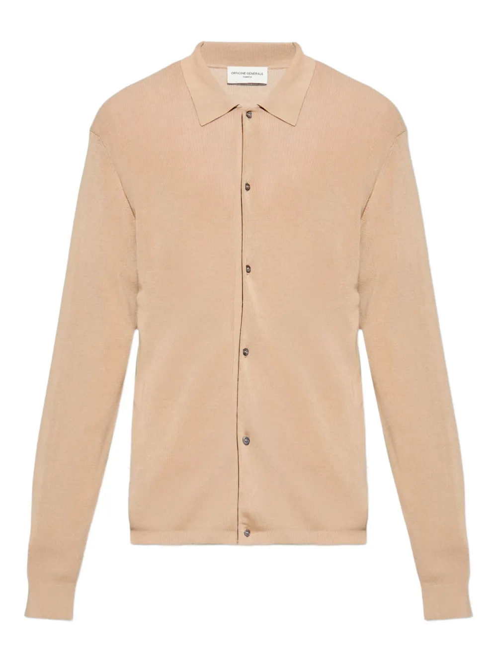 Кардиган с воротником-поло Officine Generale, нейтральный
Кардиган с воротником-поло Officine Generale, нейтральный