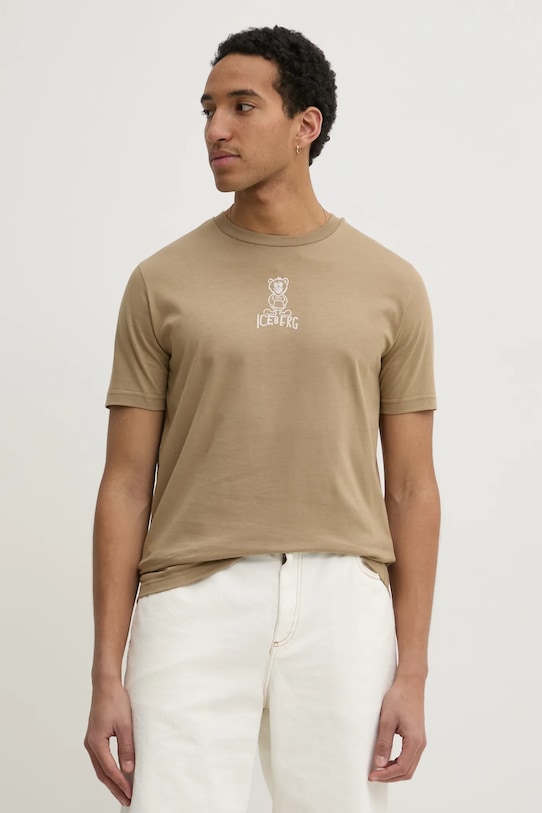 Хлопковая футболка Iceberg, зеленый
Хлопковая футболка Iceberg, зеленый