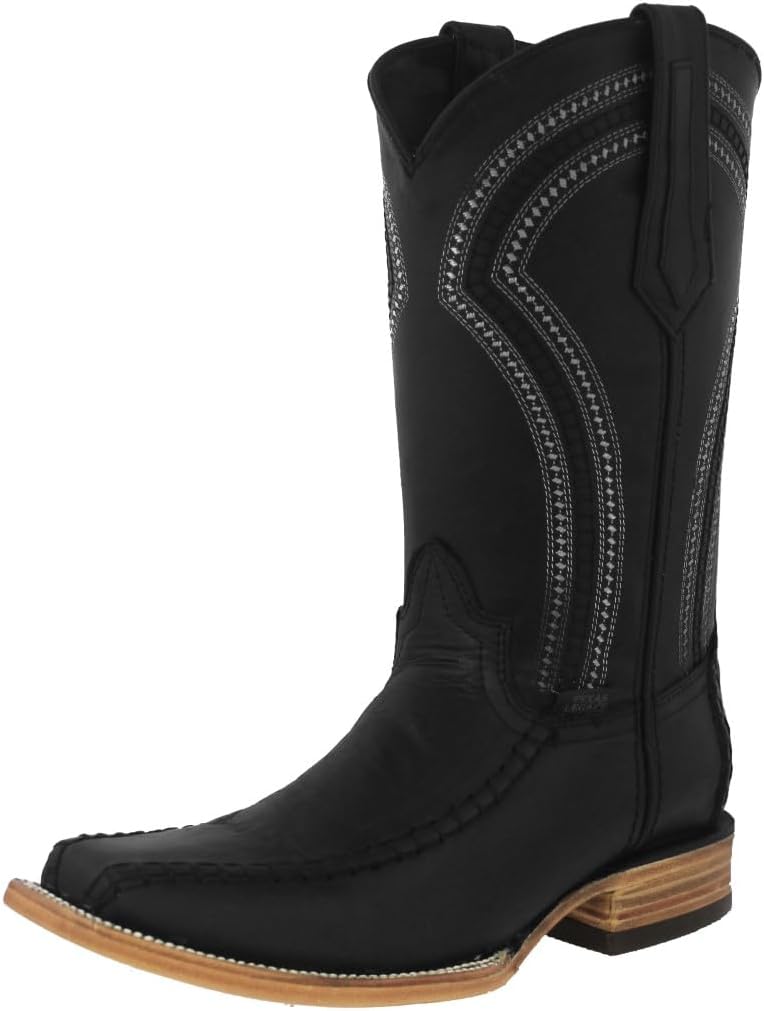 Мужские черные ковбойские сапоги Texas Legacy с вышивкой, из кожи, с длинным квадратным носком
Мужские черные ковбойские сапоги Texas Legacy с вышивкой, из кожи, с длинным квадратным носком