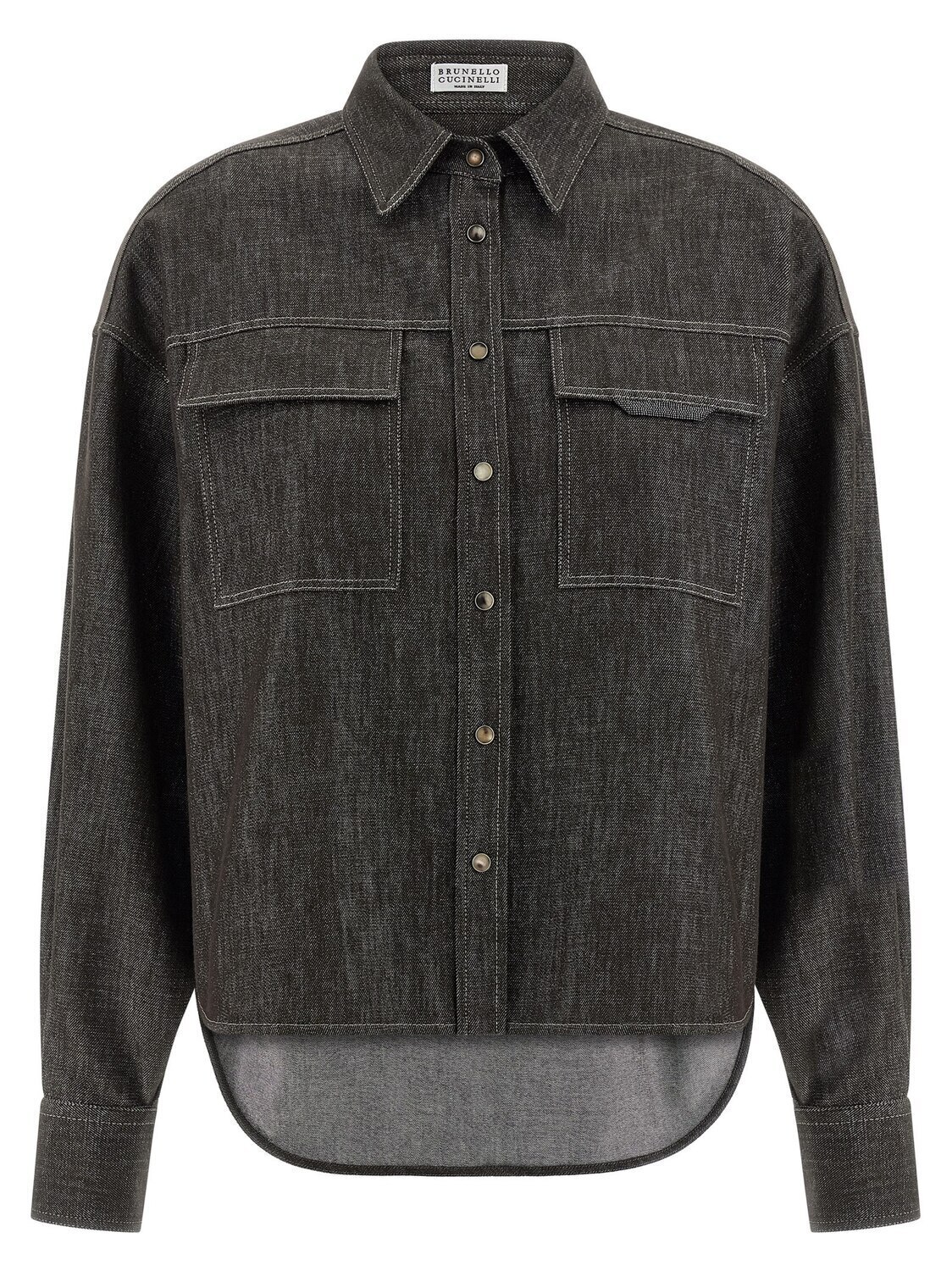 Джинсовая рубашка ламе Brunello Cucinelli, коричневый
Джинсовая рубашка ламе Brunello Cucinelli, коричневый