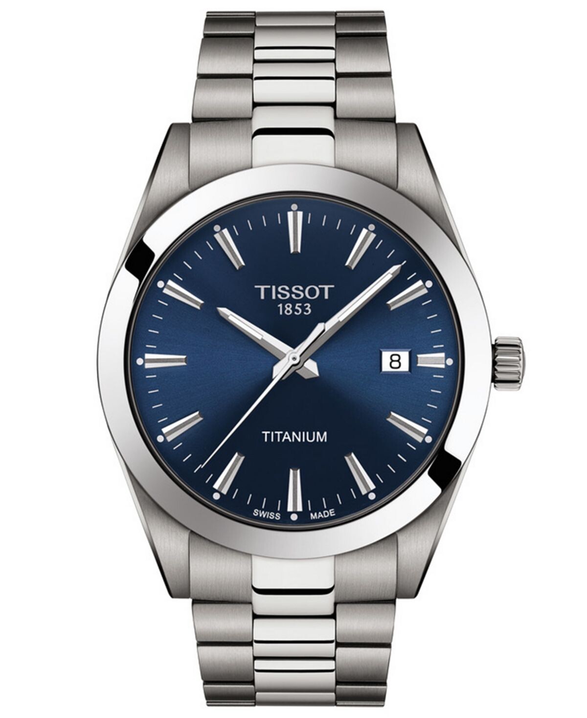 Мужские швейцарские часы Gentleman серого цвета с титановым браслетом, 40 мм Tissot
Мужские швейцарские часы Gentleman серого цвета с титановым браслетом, 40 мм Tissot