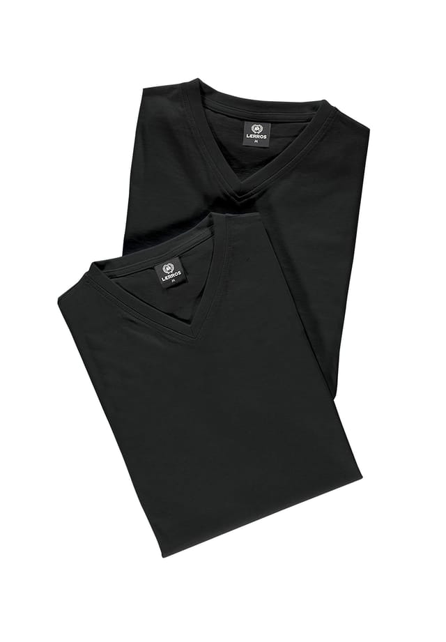 Футболка с V-образным вырезом комплект из двух пар из хлопка высшего качества Lerros, черный
Футболка с V-образным вырезом комплект из двух пар из хлопка высшего качества Lerros, черный