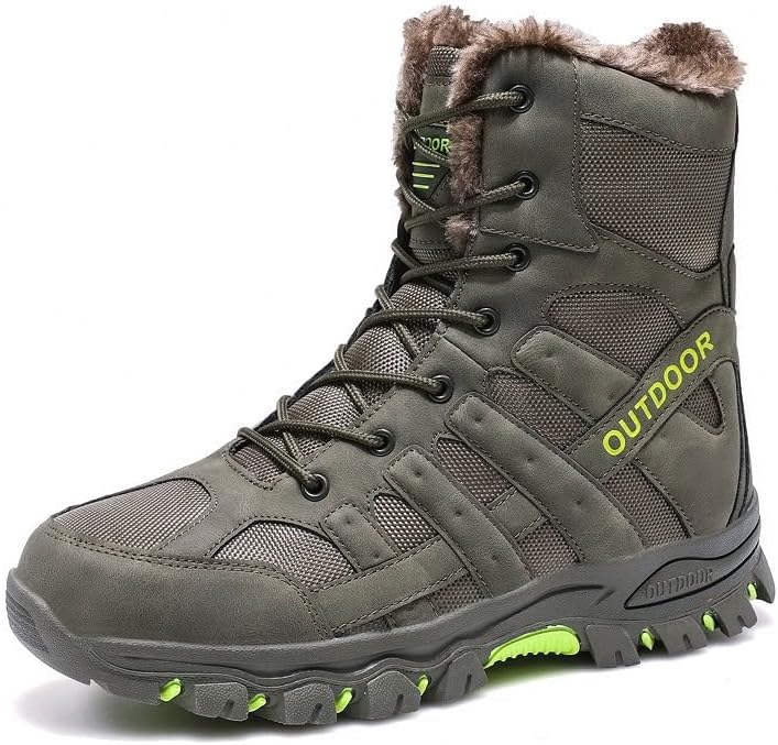 Мужские зимние походные ботинки Hhhchpm, водонепроницаемые, удобные, противоскользящие, высокие трекинговые ботинки для мужчин, зеленый
Мужские зимние походные ботинки Hhhchpm, водонепроницаемые, удобные, противоскользящие, высокие трекинговые ботинки для мужчин, зеленый
