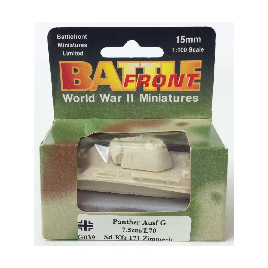 Panther Ausf G 7,5 см/L70 (смола и металл), Flames of War - WWII - German - Tanks
Panther Ausf G 7,5 см/L70 (смола и металл), Flames of War - WWII - German - Tanks