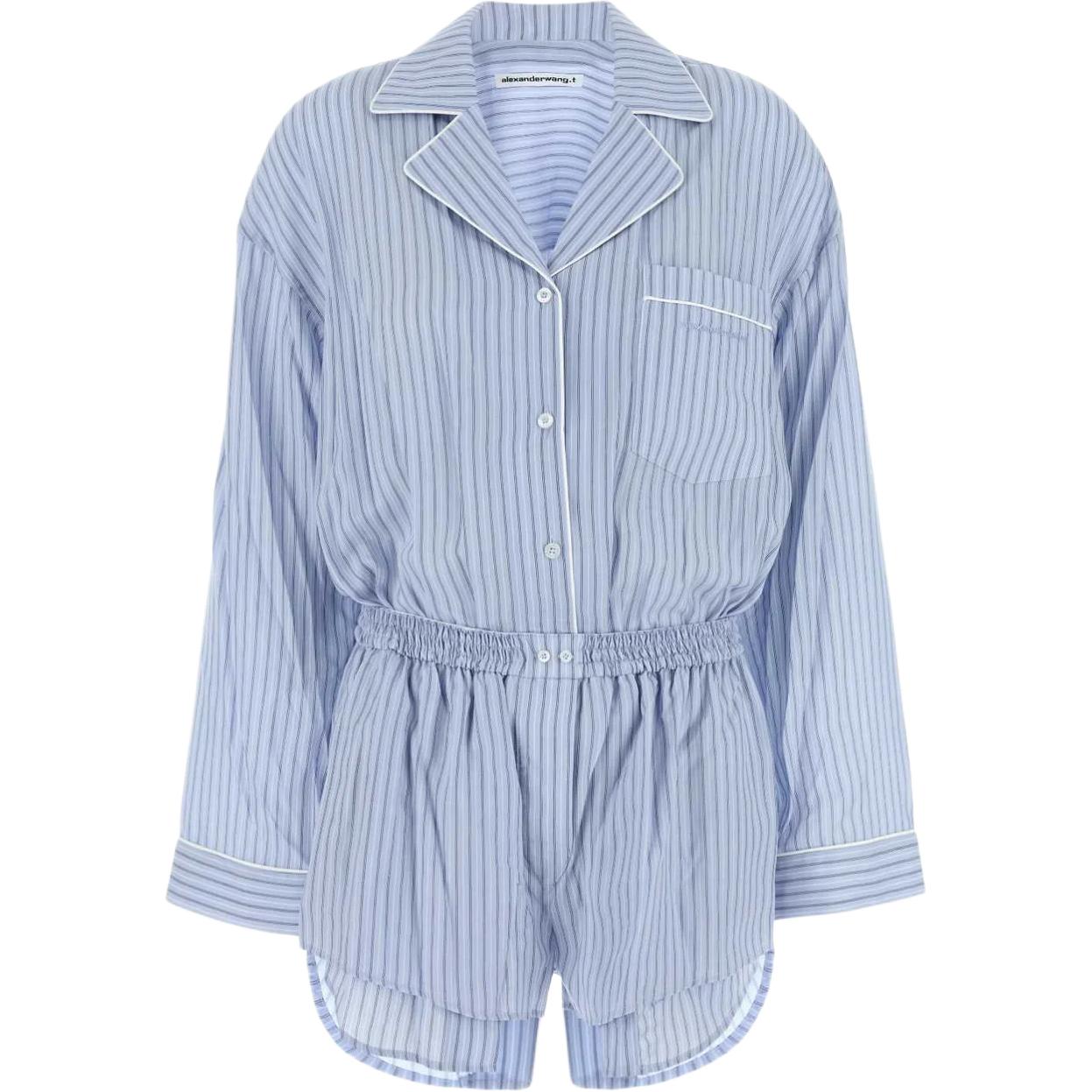 Полосатый комбинезон t by Alexander Wang, синий
Полосатый комбинезон t by Alexander Wang, синий