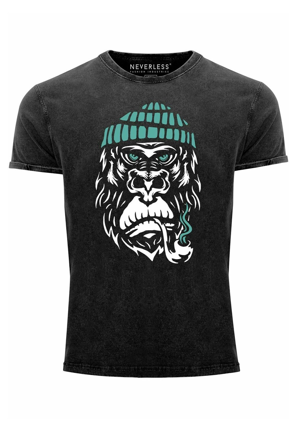 Футболка с принтом VINTAGE GORILLA AFFE MONKEY CAPTAIN SAILOR SEEMANN Neverless, черный
Футболка с принтом VINTAGE GORILLA AFFE MONKEY CAPTAIN SAILOR SEEMANN Neverless, черный