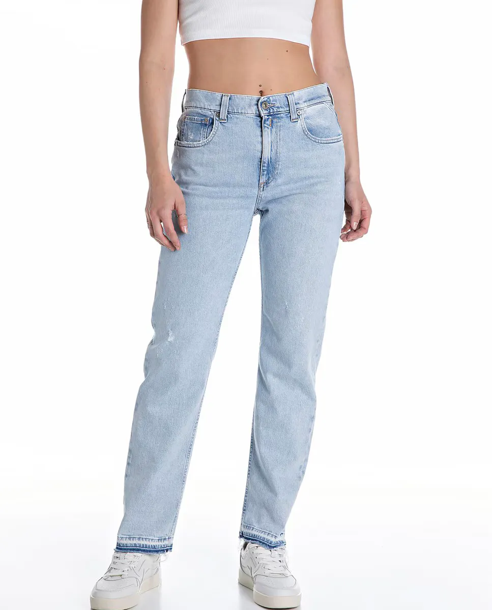 Женские прямые джинсы Vaquero с карманами Replay, светло-голубой
Женские прямые джинсы Vaquero с карманами Replay, светло-голубой