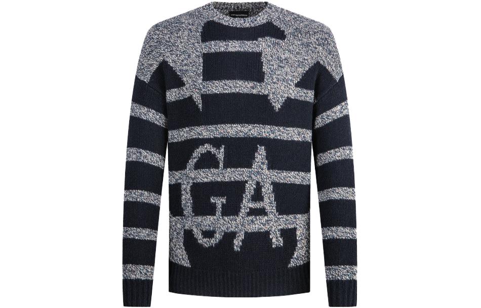 Джемпер с интарсией и логотипом EMPORIO ARMANI, синий
Джемпер с интарсией и логотипом EMPORIO ARMANI, синий