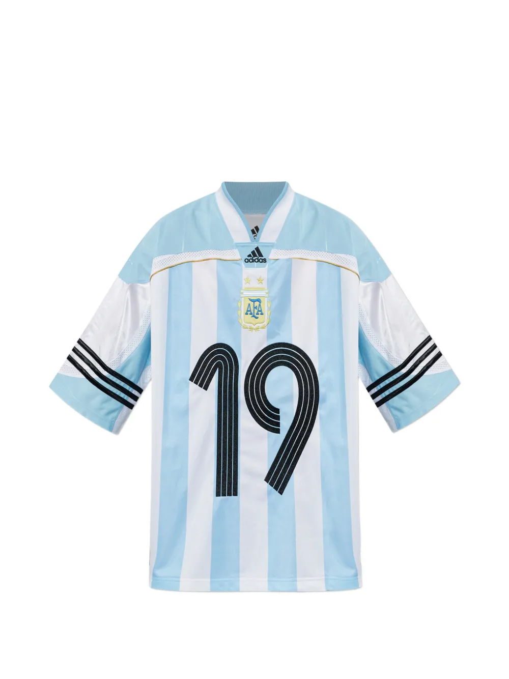 Футболка с V-образным вырезом в полоску Adidas, синий
Футболка с V-образным вырезом в полоску Adidas, синий