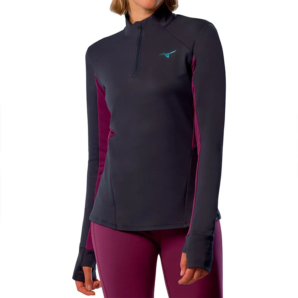 Толстовка Mizuno Active Warmalite half zip, синий 
Толстовка Mizuno Active Warmalite half zip, синий