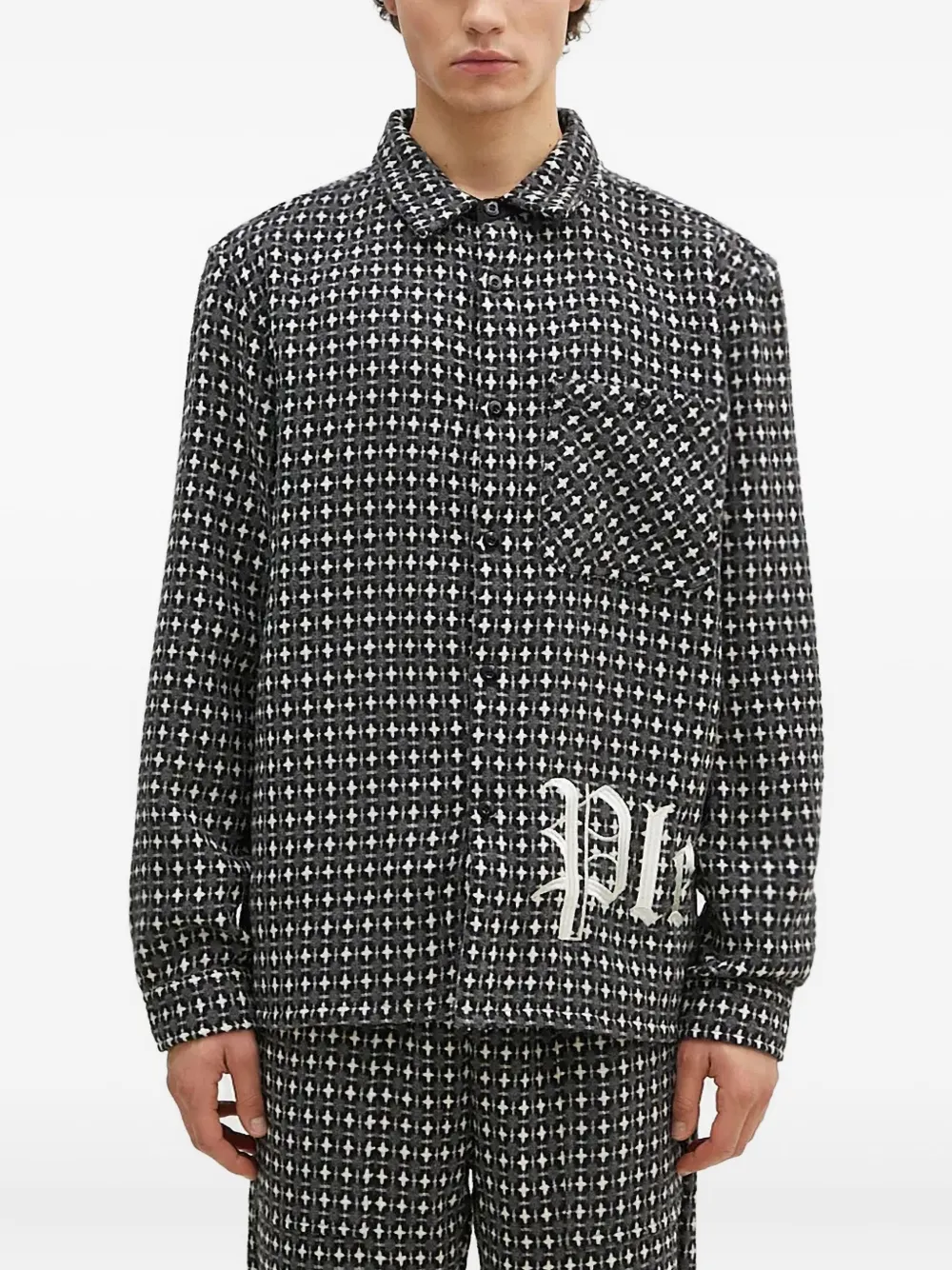 Рубашка с длинными рукавами и вышитым логотипом Pleasures, серый
Рубашка с длинными рукавами и вышитым логотипом Pleasures, серый