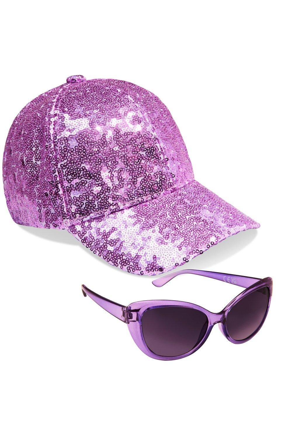 Блестящая кепка с блестками и комплект солнцезащитных очков CityComfort, фиолетовый
Блестящая кепка с блестками и комплект солнцезащитных очков CityComfort, фиолетовый