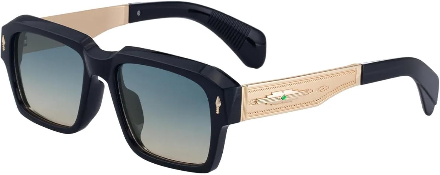 Классические солнцезащитные очки с заклепками для женщин и мужчин, винтажные, панк, роскошные, для активного отдыха, вождения, металлические, UV400 TVTBBVV, Black Green Yellow
Классические солнцезащитные очки с заклепками для женщин и мужчин, винтажные, панк, роскошные, для активного отдыха, вождения, металлические, UV400 TVTBBVV, Black Green Yellow