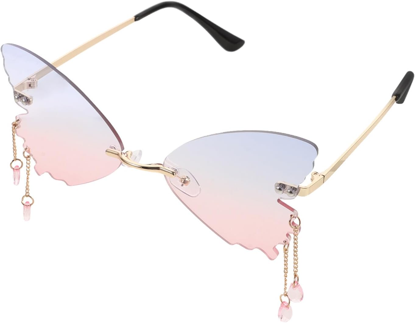 Солнцезащитные очки VALICLUD Butterfly для женщин, без оправы, сине-розовые линзы, золотая оправа, модный аксессуар для вечеринки, защита от УФ-излучения, уличный стиль, Multi - Excellent craft
Солнцезащитные очки VALICLUD Butterfly для женщин, без оправы, сине-розовые линзы, золотая оправа, модный аксессуар для вечеринки, защита от УФ-излучения, уличный стиль, Multi - Excellent craft