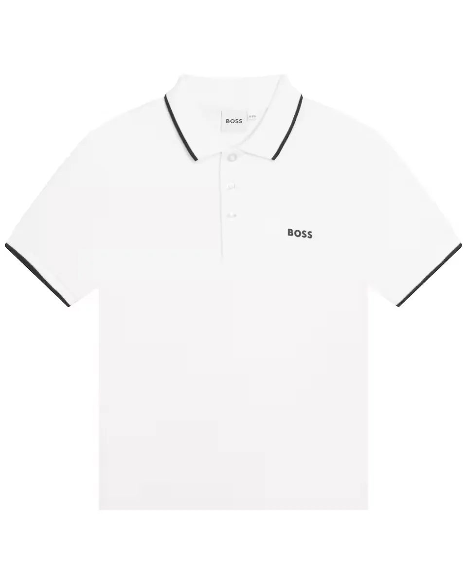 Рубашка поло с коротким рукавом из 100% хлопка для мальчиков BOSS Kidswear, белый
Рубашка поло с коротким рукавом из 100% хлопка для мальчиков BOSS Kidswear, белый