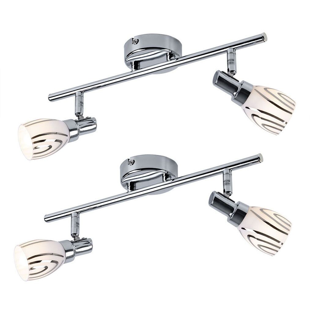 Комплект из 2 потолочных светильников, хром, опал, подвижные споты, L 36,5см Globo Lighting, серебро
Комплект из 2 потолочных светильников, хром, опал, подвижные споты, L 36,5см Globo Lighting, серебро