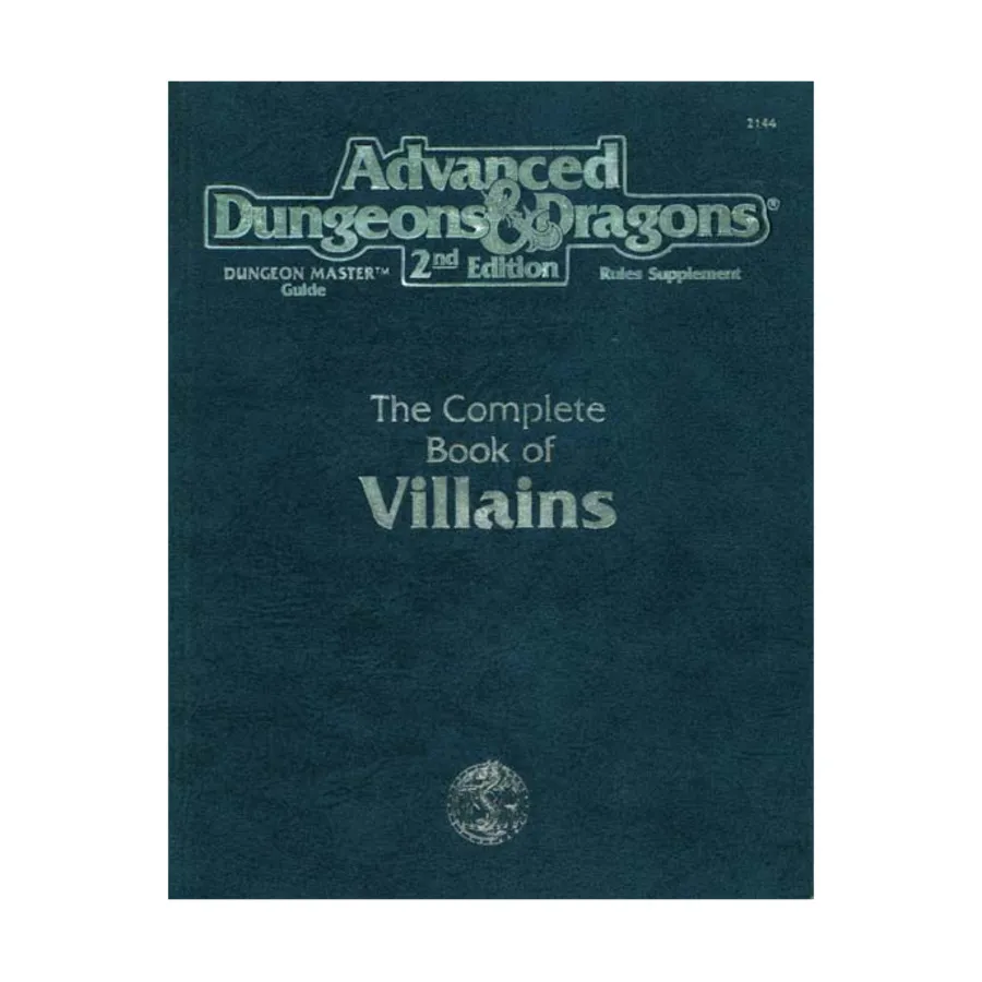 Complete Book of Villains (1st Printing), Advanced Dungeons & Dragons (2nd Edition) - Dungeon Master's Books, мягкая обложка
Complete Book of Villains (1st Printing), Advanced Dungeons & Dragons (2nd Edition) - Dungeon Master's Books, мягкая обложка