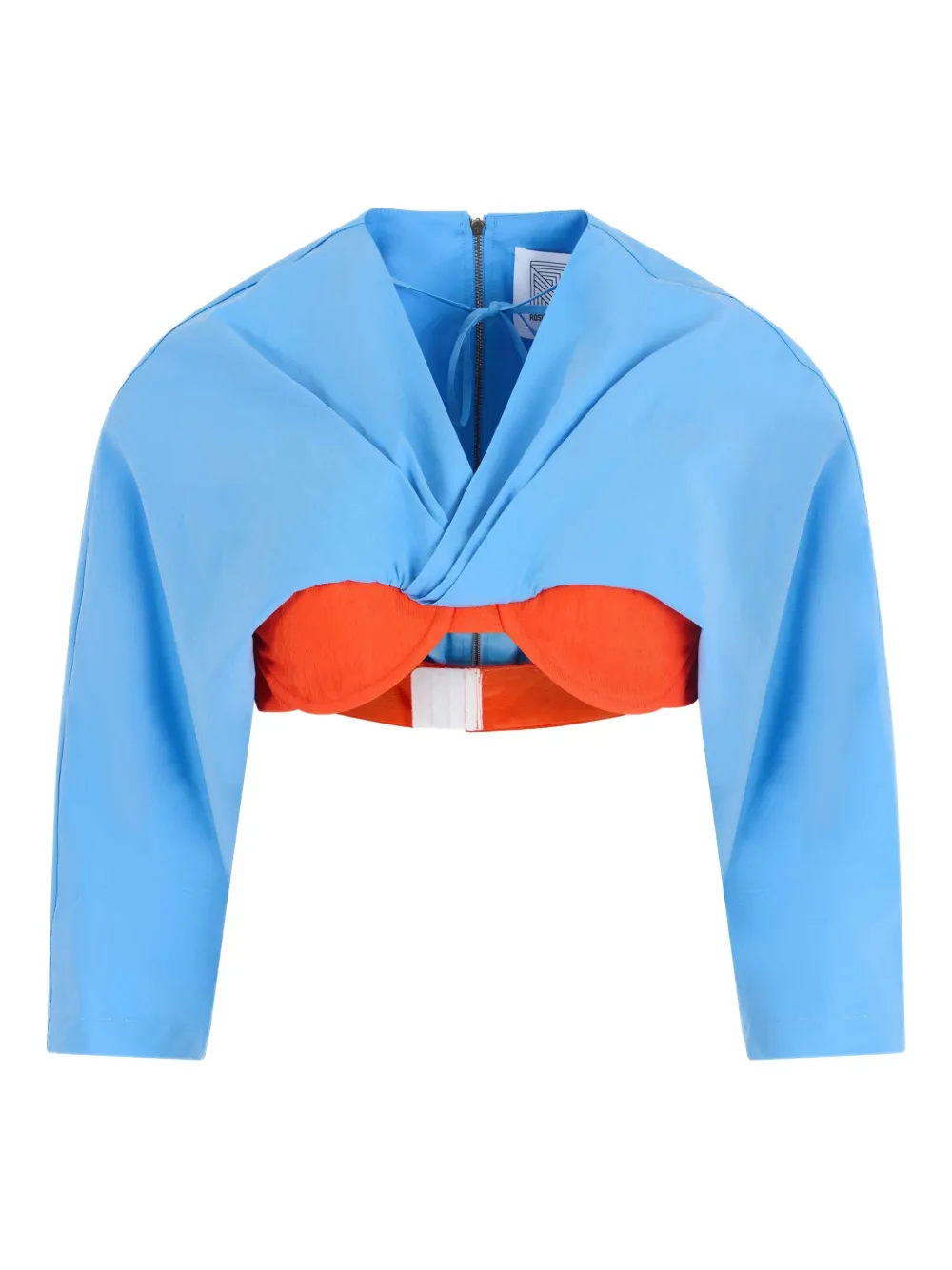 Поплиновый топ-бра Rosie Assoulin, синий
Поплиновый топ-бра Rosie Assoulin, синий