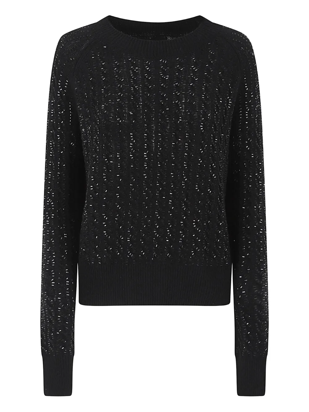 Шерстяной свитер с бисером Ermanno Scervino, черный
Шерстяной свитер с бисером Ermanno Scervino, черный