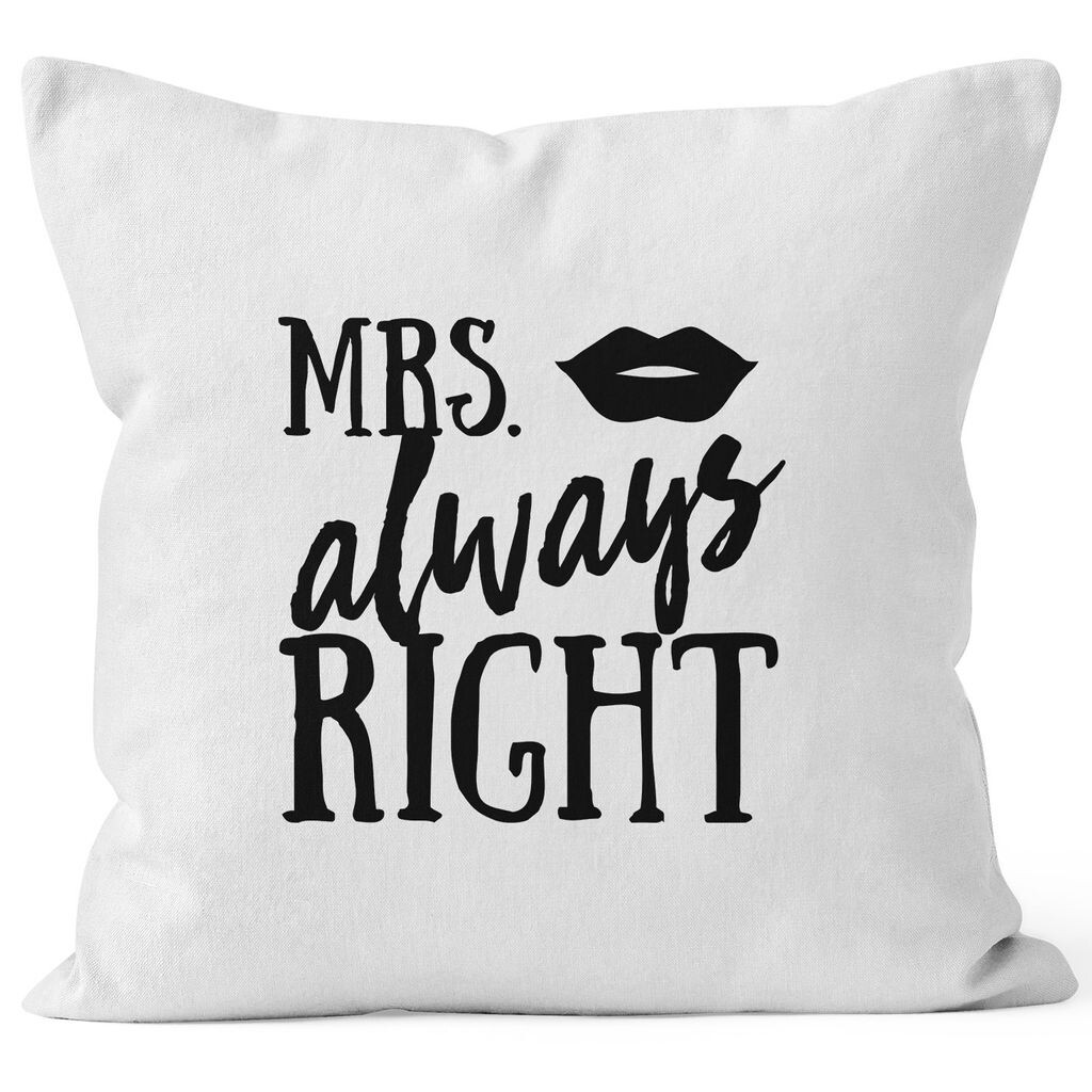 Чехол на подушку Mrs Always Right, свадебный чехол на подушку, декоративная подушка 40х40 MoonWorks белый, унисейз
Чехол на подушку Mrs Always Right, свадебный чехол на подушку, декоративная подушка 40х40 MoonWorks белый, унисейз
