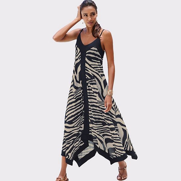 Женское платье с цветными вставками и принтом Lascana
Женское платье с цветными вставками и принтом Lascana