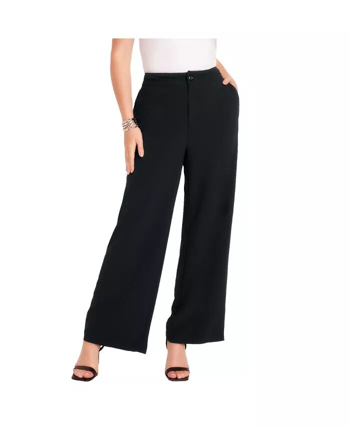 Женские брюки большого размера June Fit Wide-Leg Corner Office June + Vie, черный
Женские брюки большого размера June Fit Wide-Leg Corner Office June + Vie, черный