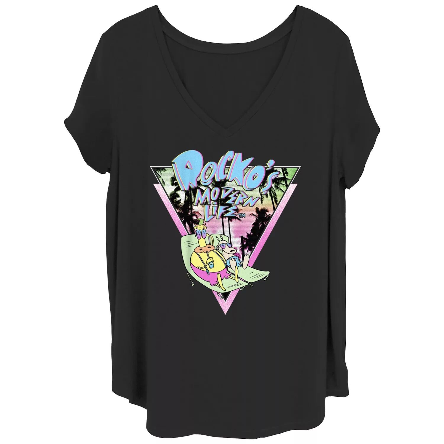 Футболка размера плюс для юниоров Nickelodeon Rocko's Modern Life Tanning с рисунком пальм в стиле ретро Nickelodeon
Футболка размера плюс для юниоров Nickelodeon Rocko's Modern Life Tanning с рисунком пальм в стиле ретро Nickelodeon