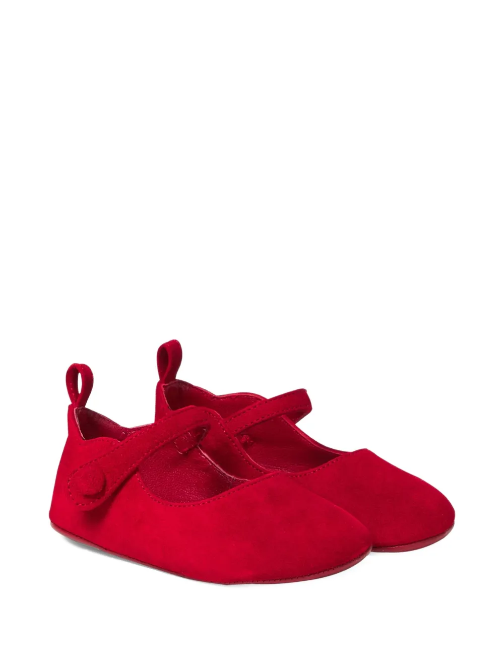 Замшевые пинетки с ремешком Christian Louboutin Kids, красный
Замшевые пинетки с ремешком Christian Louboutin Kids, красный