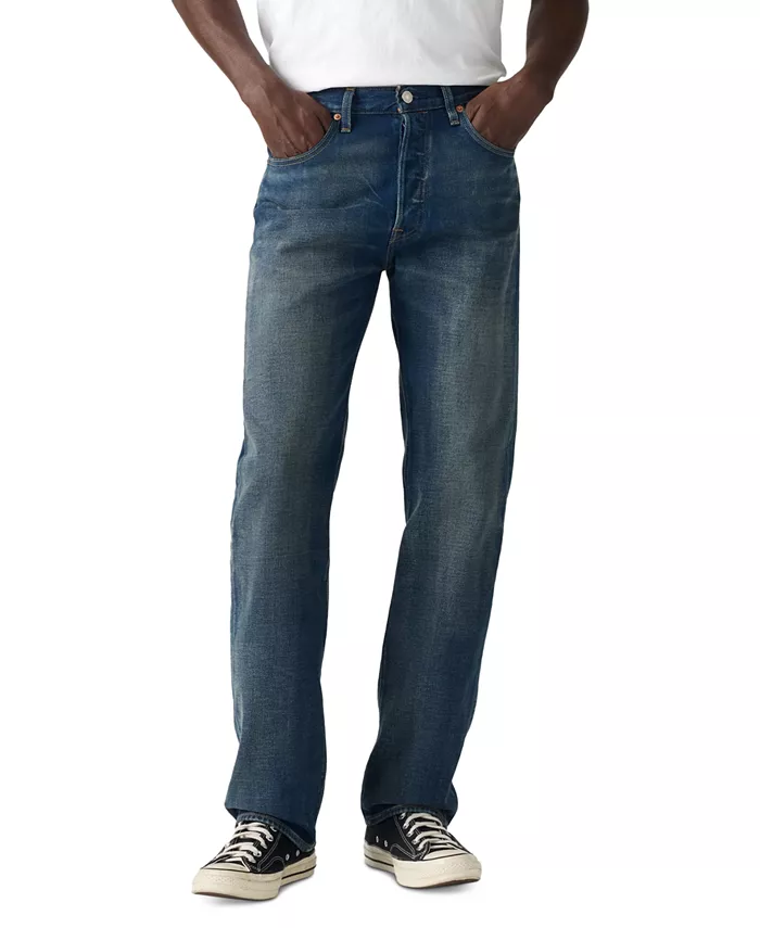 Мужские джинсы 501 Original Fit с застежкой на пуговицы и эластичным лифом Levi's, синий
Мужские джинсы 501 Original Fit с застежкой на пуговицы и эластичным лифом Levi's, синий