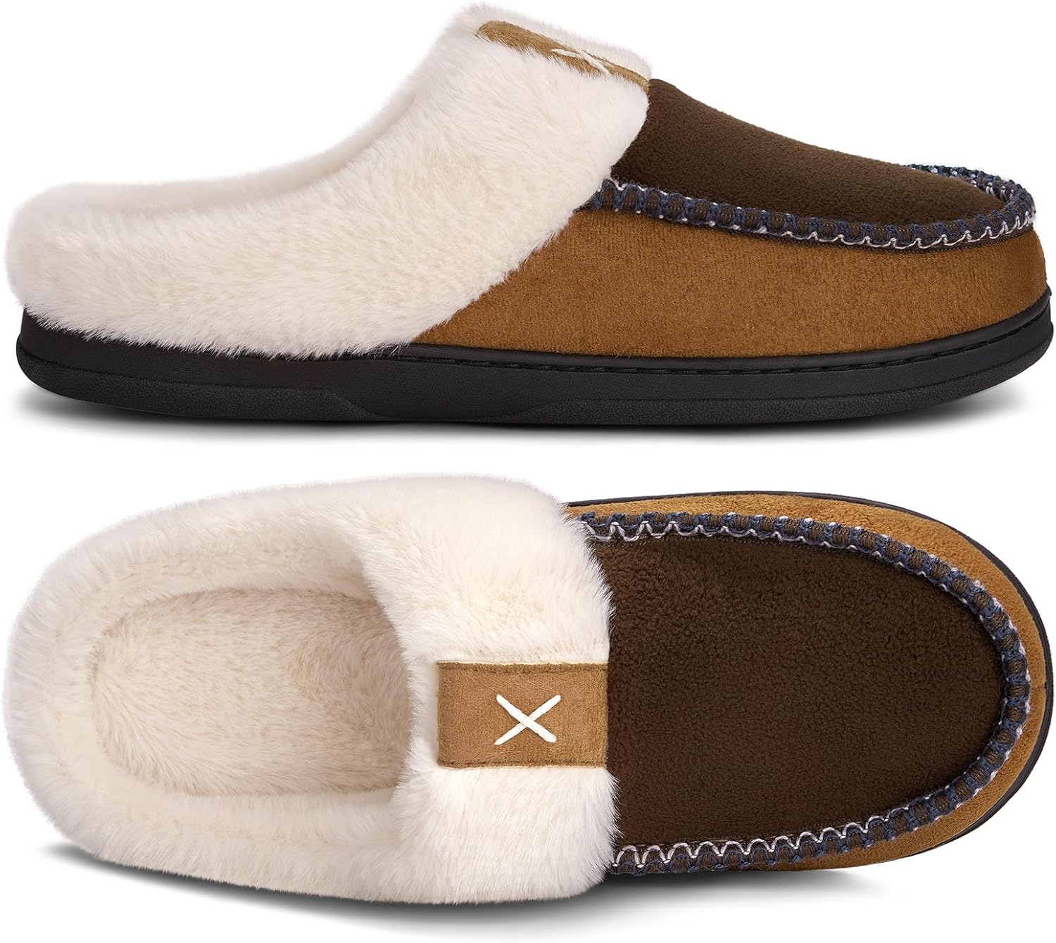 Тапочки ATHMILE для мужчин, мокасины с эффектом памяти, пушистые мужские тапочки, удобные домашние тапочки для носки в помещении и на улице, мягкая плюшевая подкладка, нескользящая резиновая подошва, для спальни, коричневый
Тапочки ATHMILE для мужчин, мокасины с эффектом памяти, пушистые мужские тапочки, удобные домашние тапочки для носки в помещении и на улице, мягкая плюшевая подкладка, нескользящая резиновая подошва, для спальни, коричневый