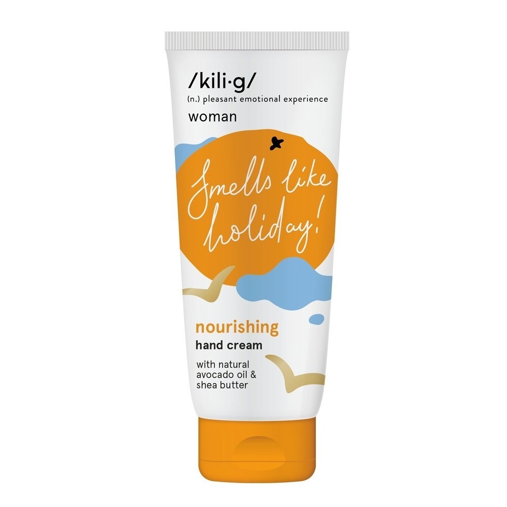 Крем для рук nourishing hand cream with tangerine scent Kilig, объем 75 мл.
Крем для рук nourishing hand cream with tangerine scent Kilig, объем 75 мл.