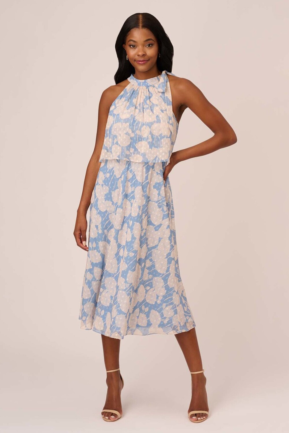 Платье поповер из шифона с цветочным принтом Adrianna Papell, синий
Платье поповер из шифона с цветочным принтом Adrianna Papell, синий