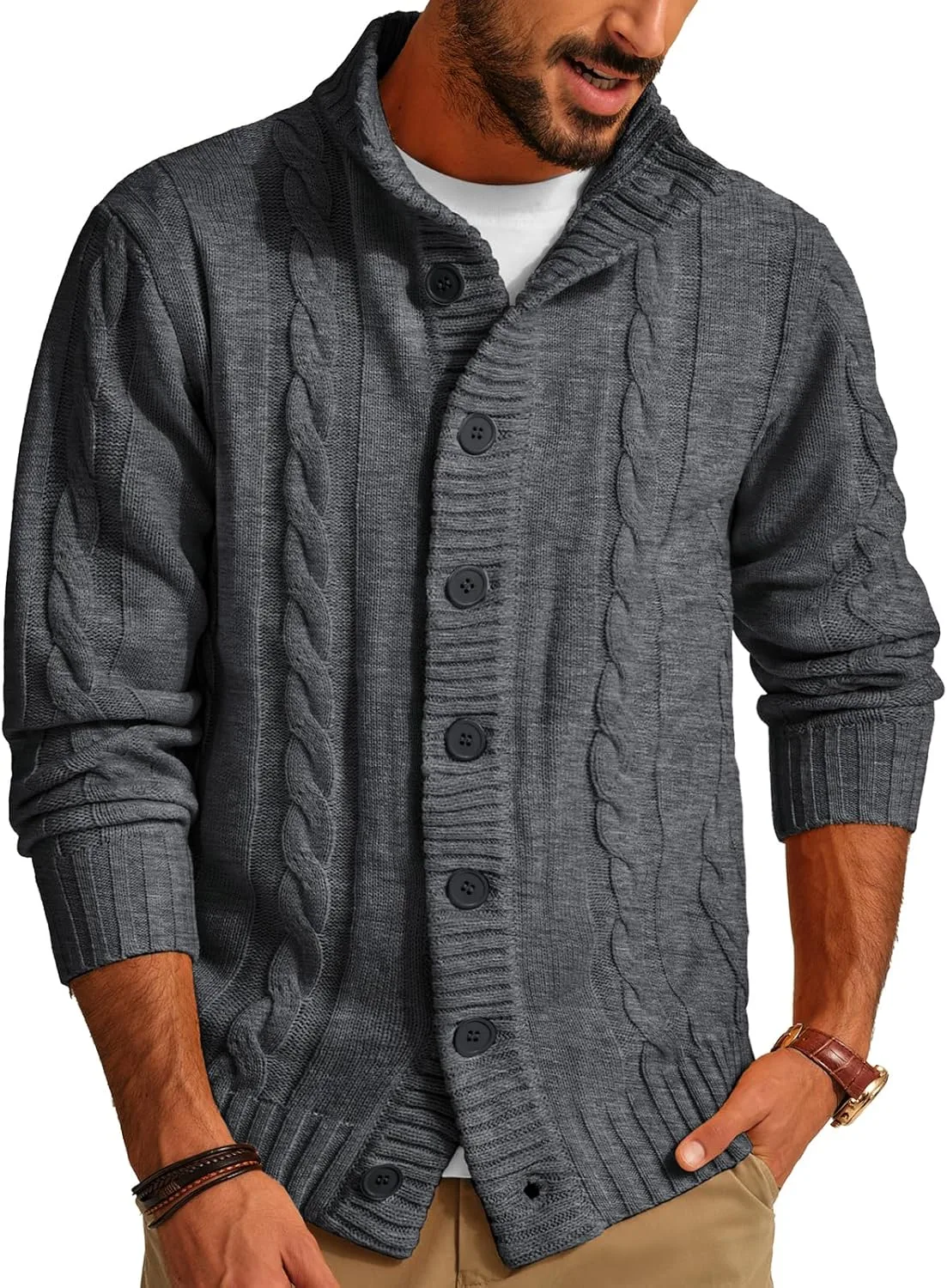 Кардиган Paul Jones с воротником стойкой и длинными рукавами PJ PAUL JONES
Кардиган Paul Jones с воротником стойкой и длинными рукавами PJ PAUL JONES