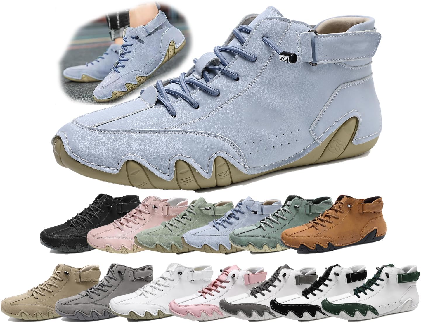 Мужские ортопедические замшевые ботинки высокого верха - ручная работа, водонепроницаемые, легкие, противоскользящие кроссовки для прогулок и вождения Generic, синий
Мужские ортопедические замшевые ботинки высокого верха - ручная работа, водонепроницаемые, легкие, противоскользящие кроссовки для прогулок и вождения Generic, синий