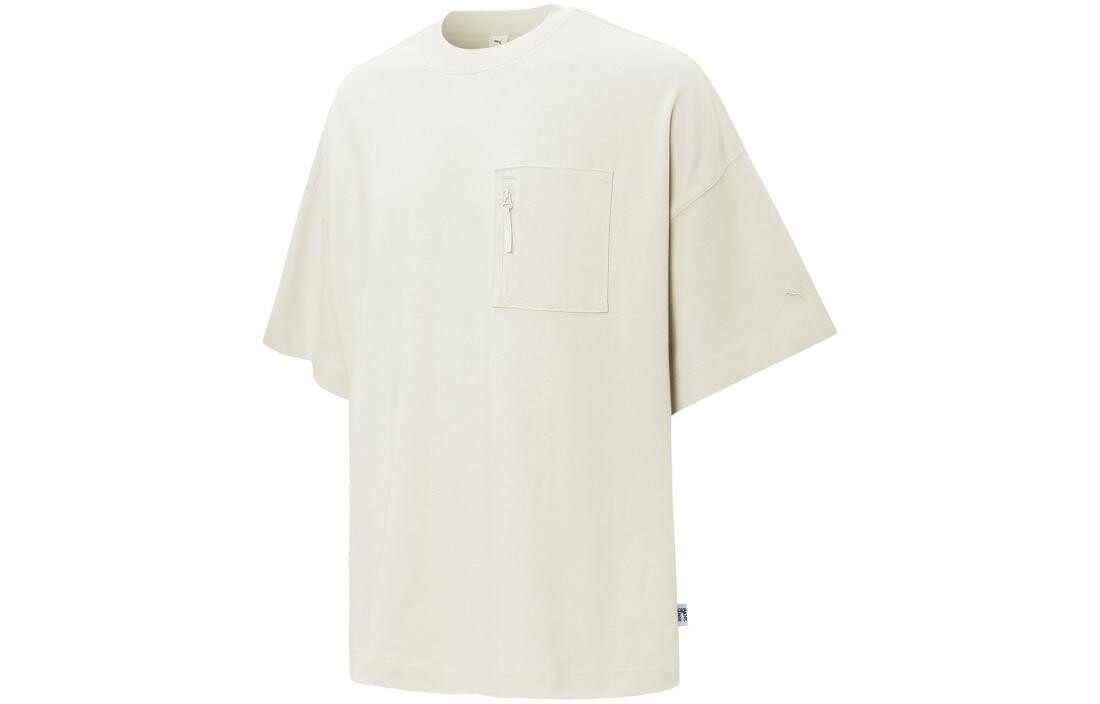 Футболка унисекс белая Puma, белый 
Футболка унисекс белая Puma, белый