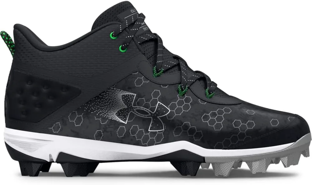Мужские бейсбольные кроссовки Under Armour Harper 8 Mid Rm, черный/металлик серебристый
Мужские бейсбольные кроссовки Under Armour Harper 8 Mid Rm, черный/металлик серебристый